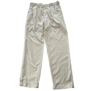 Polo Golf Ralph Lauren Light Khaki Silk Blend Casual Pants Size 34x32
